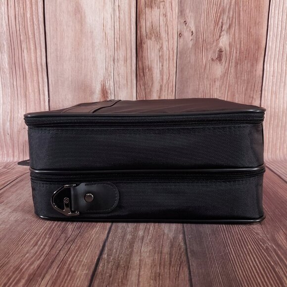 Vintage Samsonite Laptop Bag Black Nylon Leather Travel Bag - Picture 5 of 16